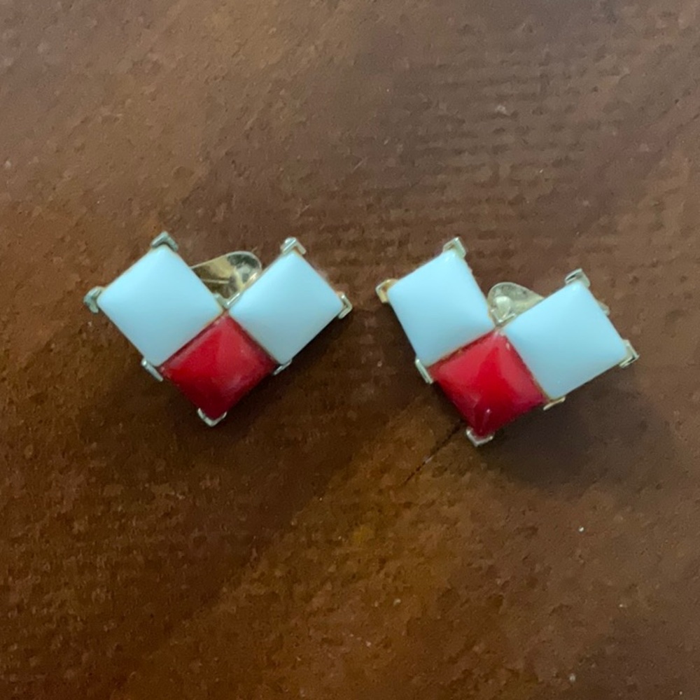 Chic Red and White jewelry set - Picture 4 of 5